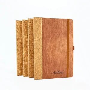 Hot Sale Custom Logo Promotional Eco-friendly Environment  Wood Paper A5 Recycled Notebook  for Business