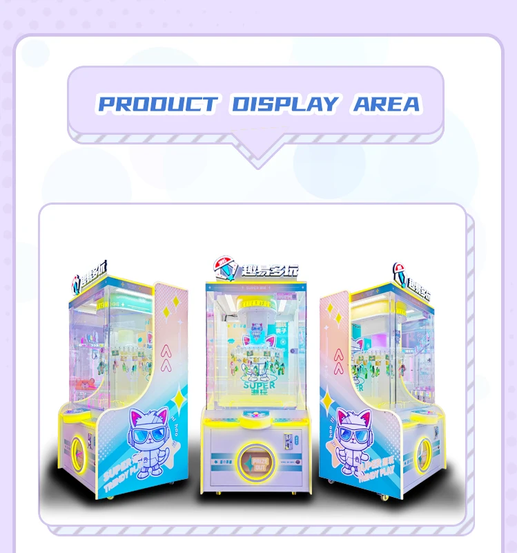 Coin Operated Gift Game Machine Spins Clip Sticker Card Game Machine Clip Prize Machine