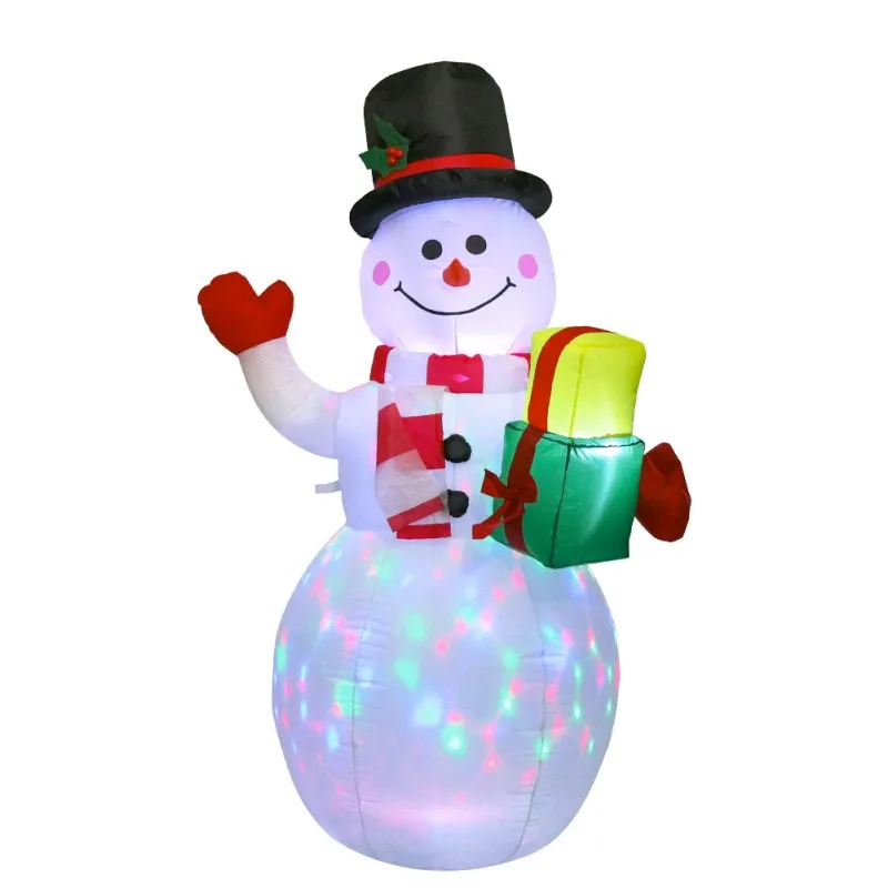 Explosive Christmas Inflatable Christmas Snowman Inflatable Christmas Snowman Decorated With Lights