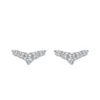 white earrings