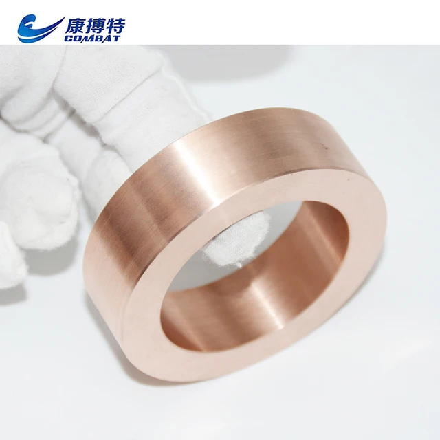 Factory supply Polished WCu alloy ring tungsten copper parts customized