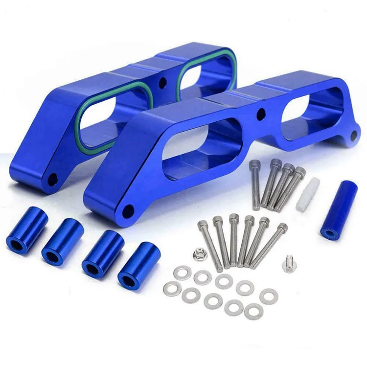 Performance Red Intake Manifold Spacer Billet Power Block For Subaru