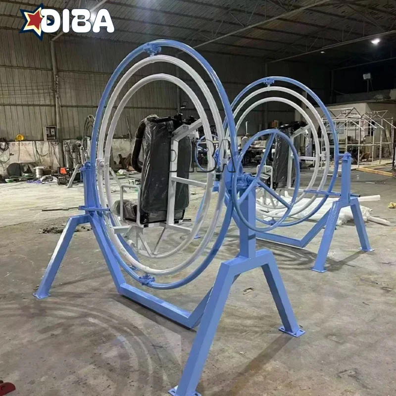 Customized 360 Degree Rotating Games 6 Seats Attraction Rides Human Gyroscope for Sale