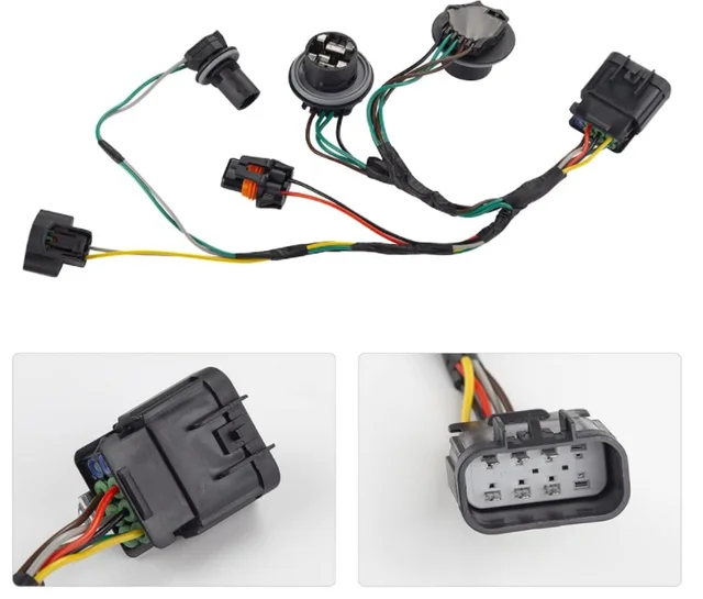OEM Compatible with Headlight Wiring Harness GMC Sierra 1500 2007 2008Headlamp Wiring Harness, Front Lamp Socket Wire 15841610