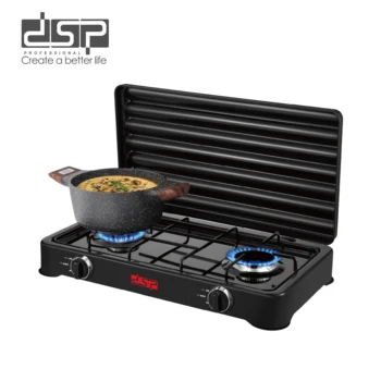 DSP Electric Stove Easy Removable Enamel Fire Cover Aluminum Table Top FFD Thermocouple for LPG for Outdoor Use Easy Cleaning