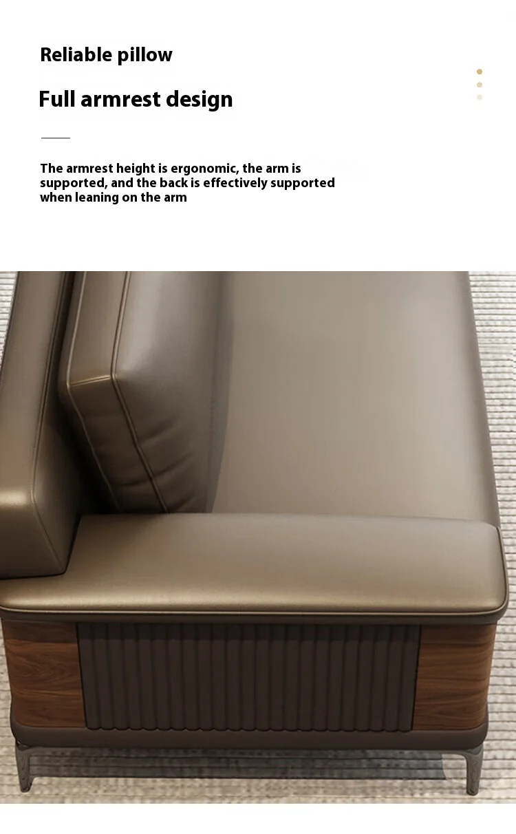 Best Price Modern Modular Office Room Furniture Foldable PU Leather Sofa Coffee Table Set Simple and Stylish