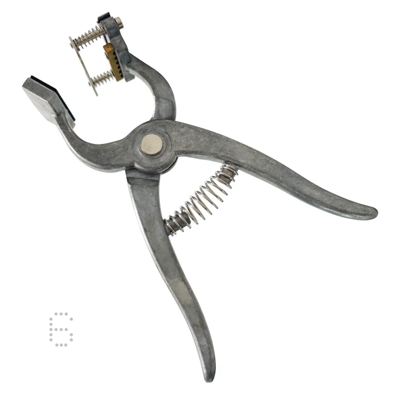 JFST Labor-saving Livestock Ear Tattoo Gun 4/5/6 Digit Number Letter Tattoo Pliers with Tattoo Ink