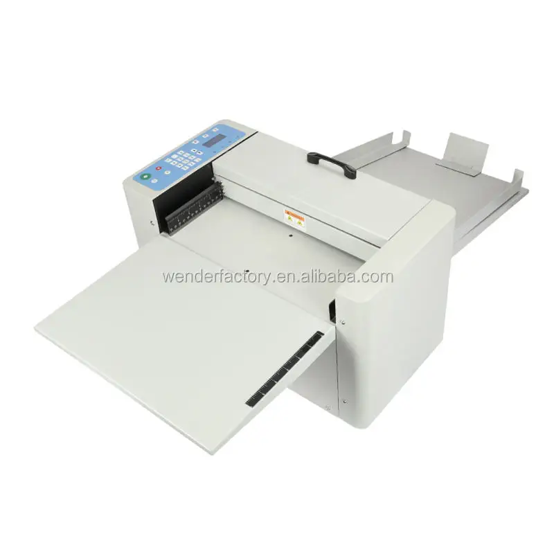 WD-6602 Mini Desktop A4 Size 330mm/12.99inch Manual Feeding Perforating Machine Semi-auto Digital Paper Creasing Machines