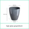 10inch high gloss gray