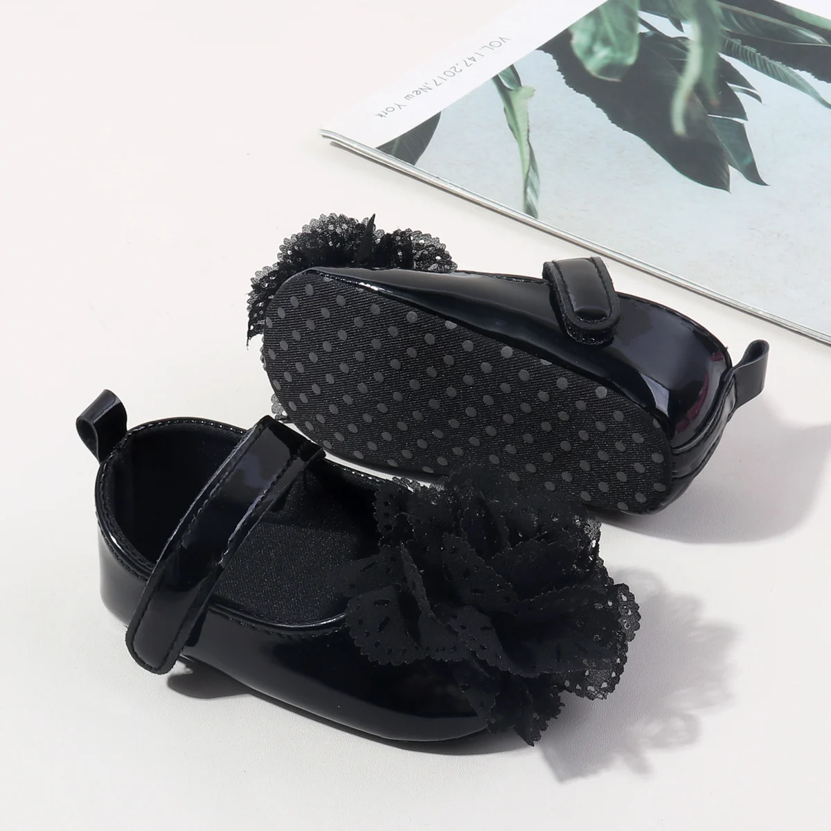 High Quality 2025 Spring Autumn Summer Big Flower Style Casual Shoes Anti-Slip Soft Soled Toddler Walking Newborn Shoe Girls factory