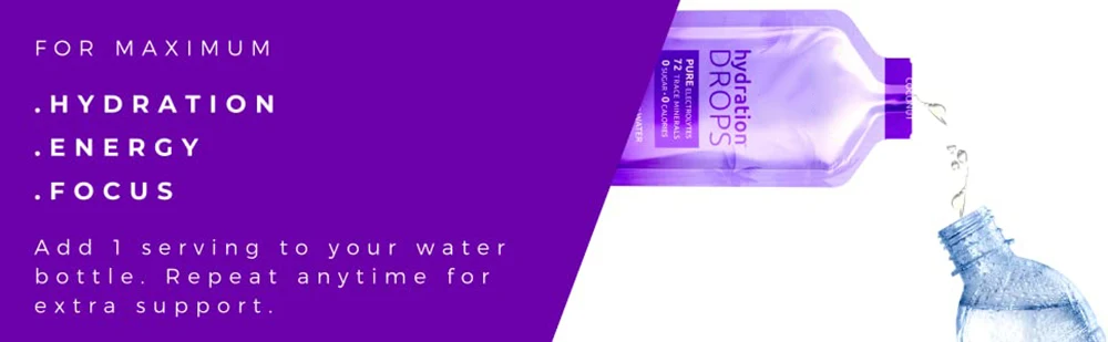 Hydration Pre Workout Drinks Water Antioxidant Energy Supplements Convenient Packet Drink Bag
