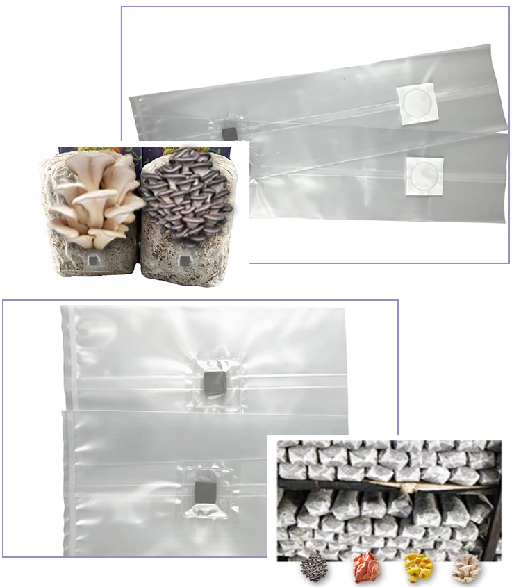 Mushroom Substrate Bags Mushroom Grow Bag With Self Healing Injection