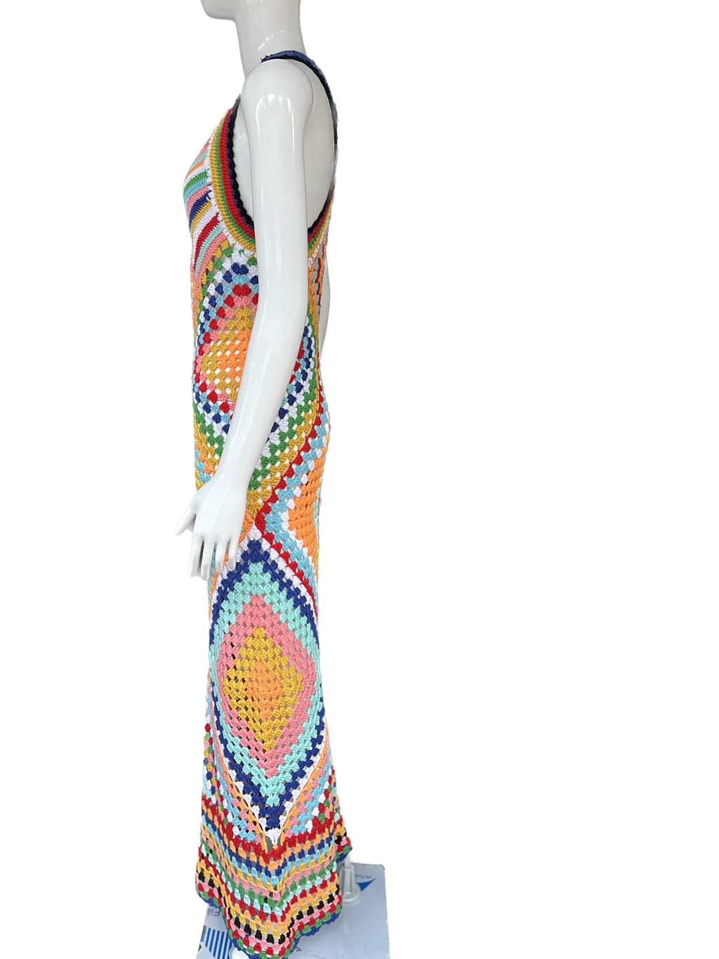 Alibaba.com: 2024 Women Handmade Crochet Maxi Dress, Breathable, Multi Color:  Available in-stock with 300 units to support your summer retail needs.
