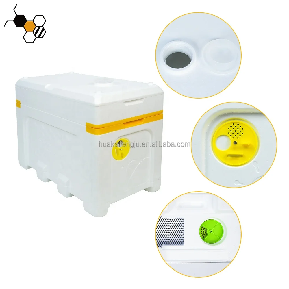 Beekeeping Equipment Langstroth Insulated Beehive Queen Bee Nuc Box White Plastic Hive Nuc Box