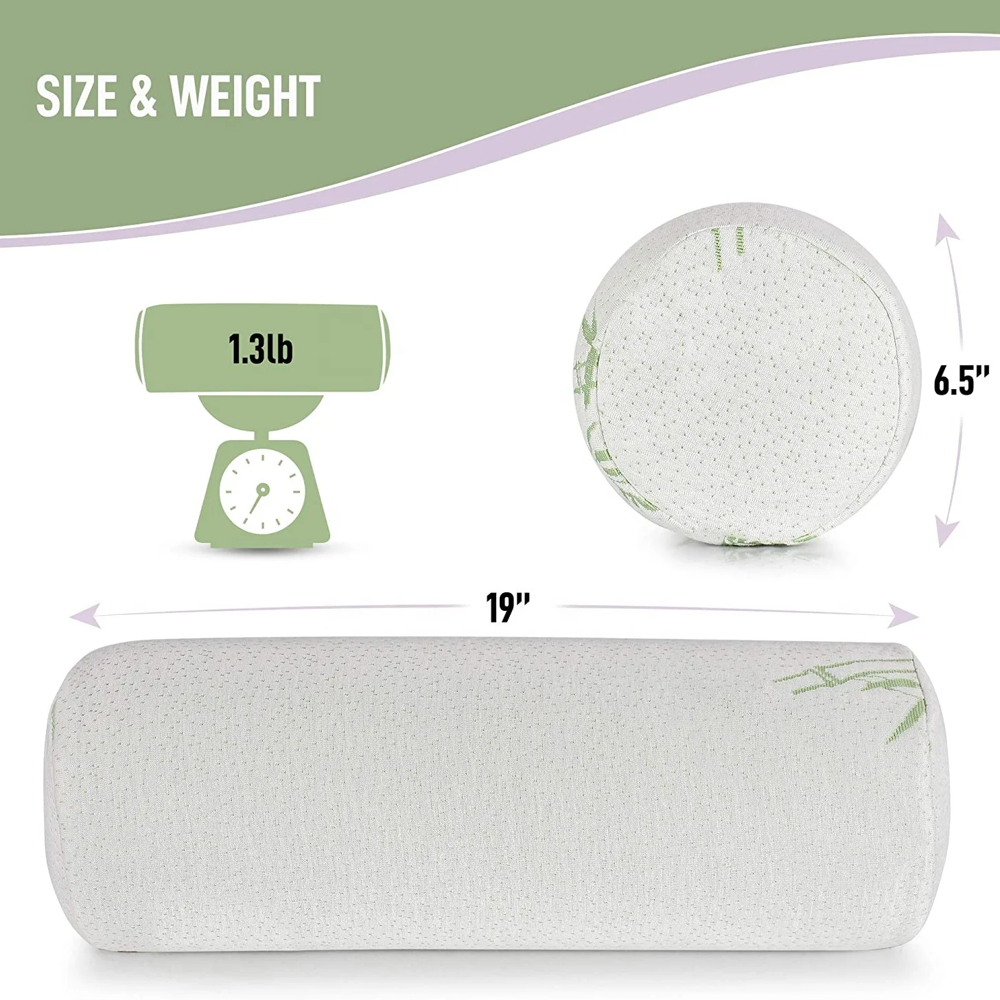 Almohada De Rollo De Cuello Cervical,Cilindro Memory Foam Almohadas Para  Dormir,Cojín Redondo Reforzar El Apoyo Para Dormir Cómodo Almohada  Ortopédica Funda De Almohada Blanca-Celeste 40x15cm(16x6inch : :  Hogar y cocina