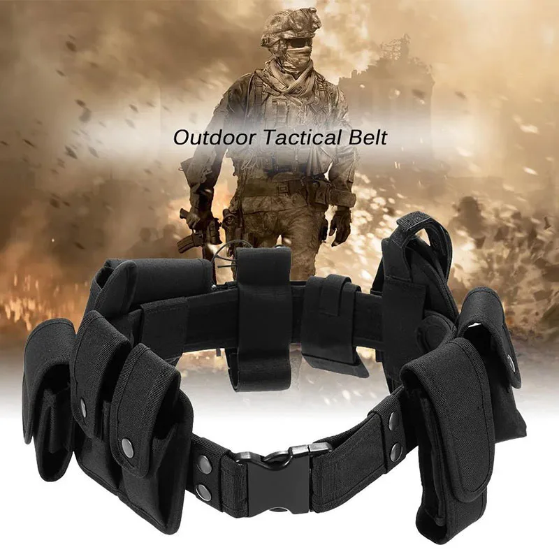Outdoor Training Duty Belt Versatile Tactical Security Modular Equipment System Molded Duty Belts with Pouches System Holster