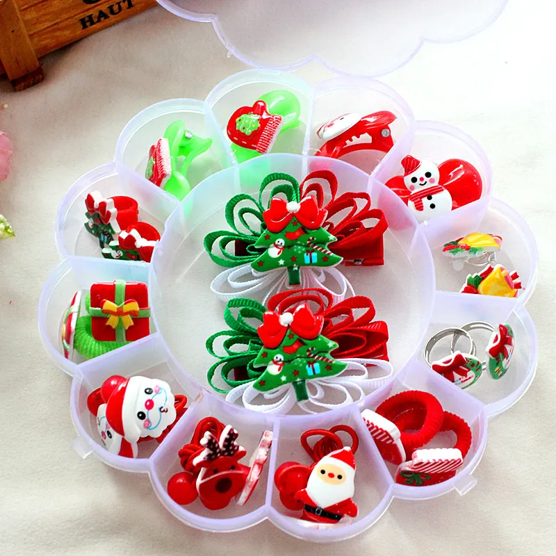 B1211 подарочный набор для новорожденных девочек шпилька для волос Детские аксессуары для волос принцесса головной убор Детская шпилька для волос кольцо для волос подарочная коробка в комплекте