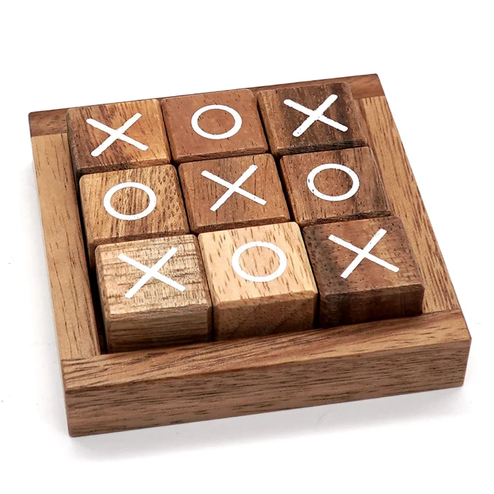 Rustic Wood Mini-game Kids And Adults Coffee Table Living Room Decor And  Desk Decor Family Games Night Classic Board Games - Buy Lovely Family  Tabletop Wooden Children's Checkerboard Fun Small Wooden