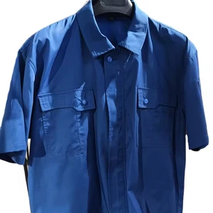 Industrial Safety Workwear Inherent Fireproof Waterproof Oil-Proof Cotton Rip-Stop Unisex Work Shirt Fire Retardant