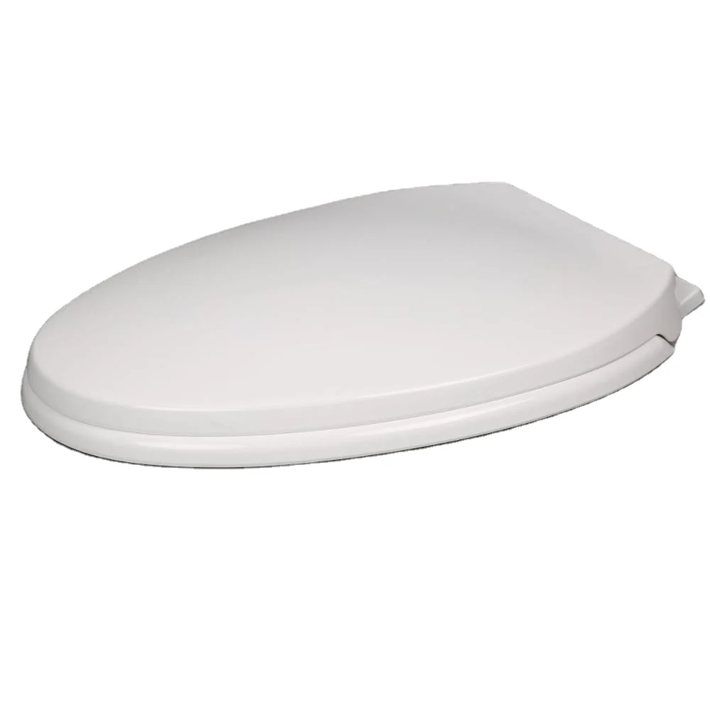 Cachet Quiet-Close Elongated Closed Front Plastic Toilet Seat 19 inch V shape