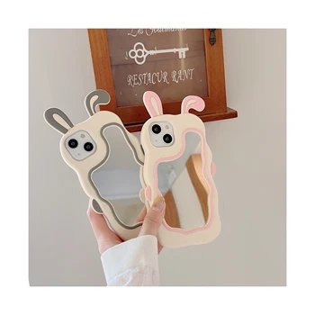 New Cartoon Markup Mirror Cute Phone Cases for Girls for iPhone 12 promax 13 pro 14 15 11