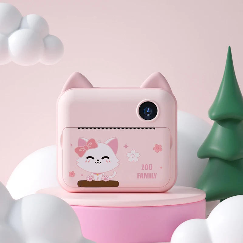 Детская Цифровая камера Polaroid можно снимать фотографии и термочувствительную печать маленькая Студенческая портативная игрушка в подарок на день