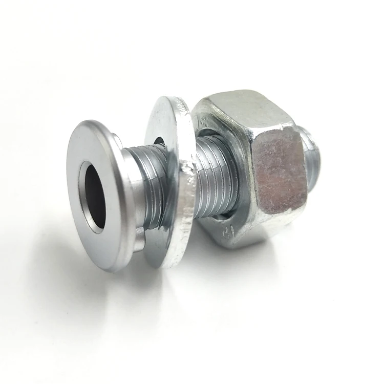 Customized CNC Turning Parts Thread Trimming Hollow Screws with Internal Threaded and Threaded Hole