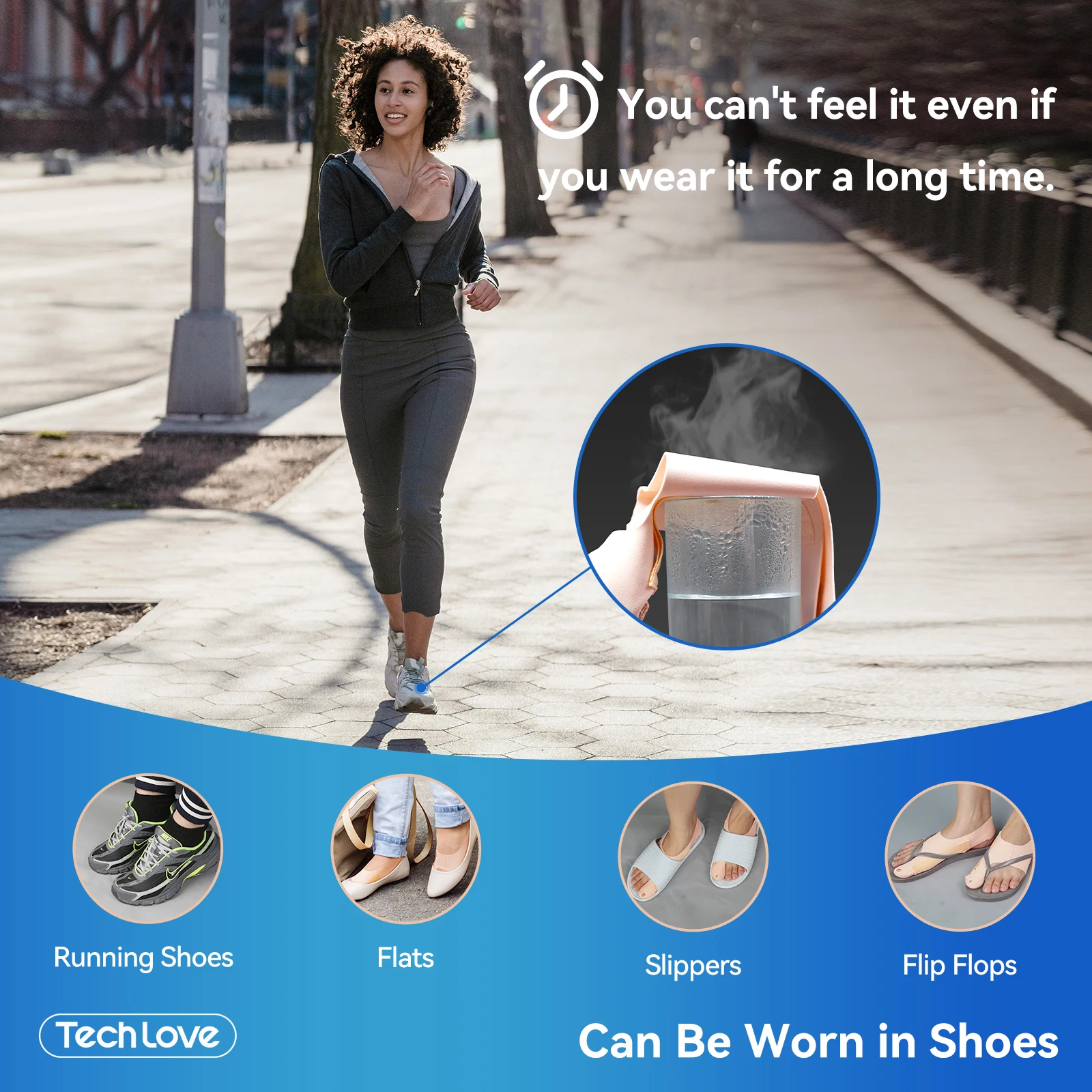 Tech Love Gel Plantar Fasciitis Sleeve Support Comfort