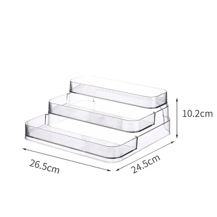 Acrylic desktop cosmetics nail polish glue perfume storage rack stepped shelf multi-layer table display shelf Accept custom