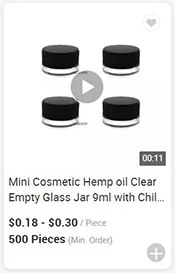 crc glass jar