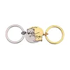steel color + gold keychains