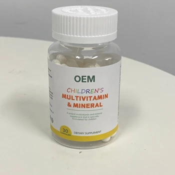 OEM Private Label Multivitamin Complex Capsules for Kids Vegetable Supplement Boost Metabolism Strengthen Immune Pregnant Women