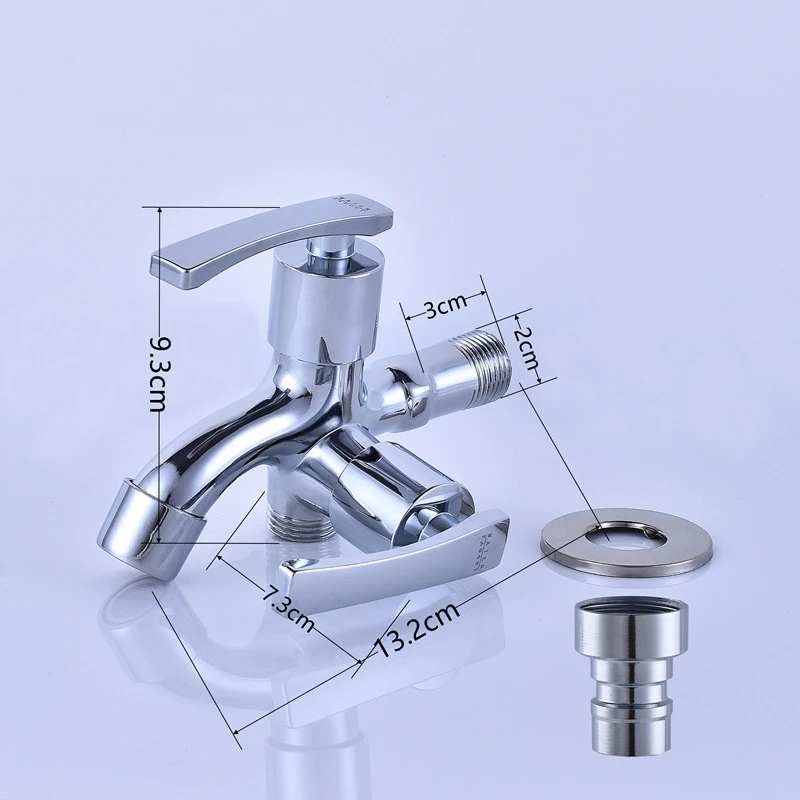 Simply Quick Open Single Cold Zinc Alloy Chrome Washing Faucet  Machine Mop Pool Garden Water Tap