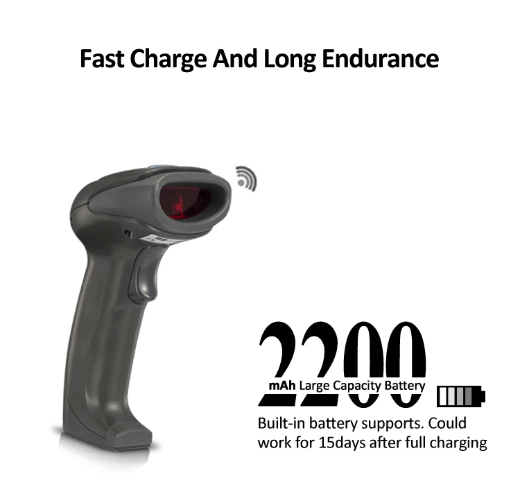 Syble XB 5066R Barcode Scanner 1D Wireless Bar Code  Scanner