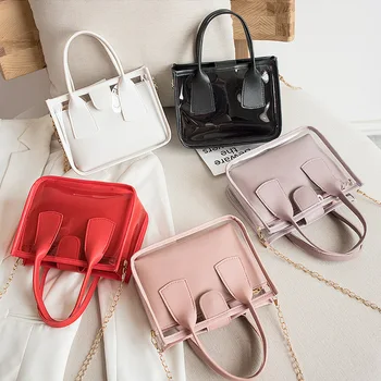 Transparent PVC bag 2024 new factory bag female fashion all-match handbag foreign trade crossbody bag