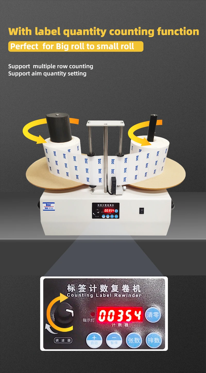Alibaba.com: Bsc R150 Automatic Sticker Label Counter, Fast Speed Roll ...