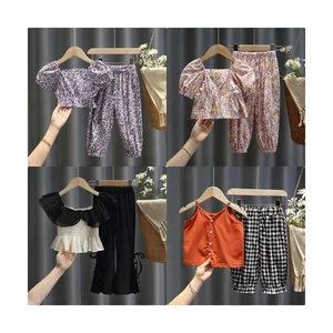 Children's New Design Girls' Set Children's Pants Two Piece Set Children's Clothing Set Girls for Ages 8-14 for Fall Season