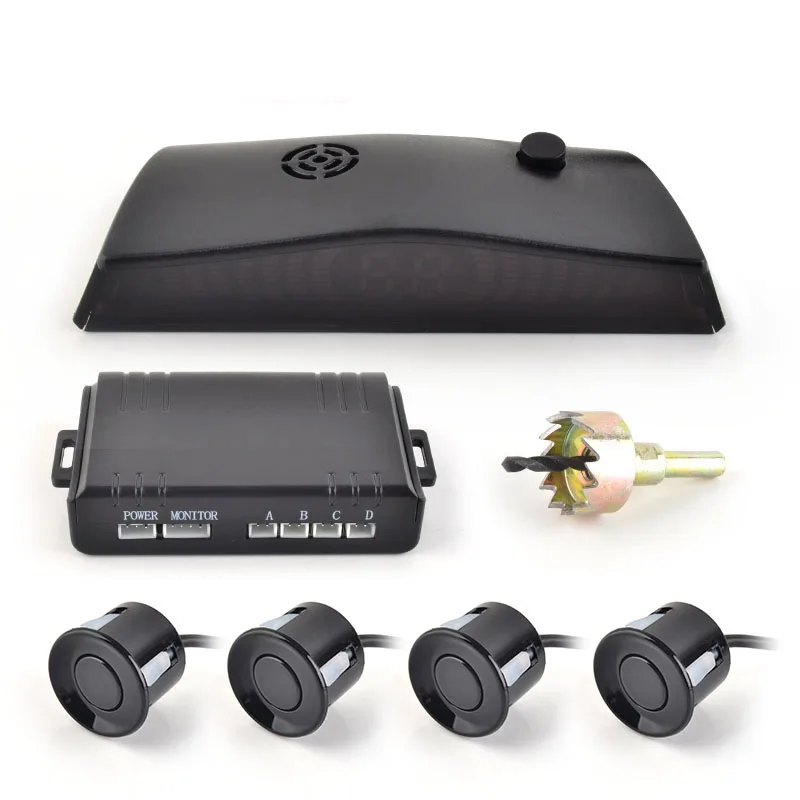 2025 Auto Reverse Camera Sensor Parking System Car Reverse Parking Sensors With 4 Ultrasonic Parking Sensors