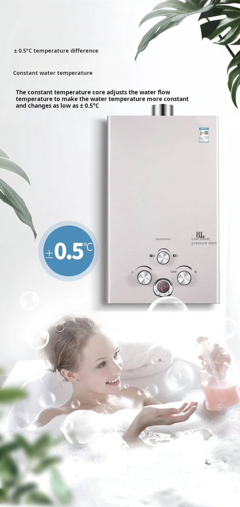 Natural gas water heater wholesale stove-piped Commercial Household high efficiency high quality low price gas water heater_12