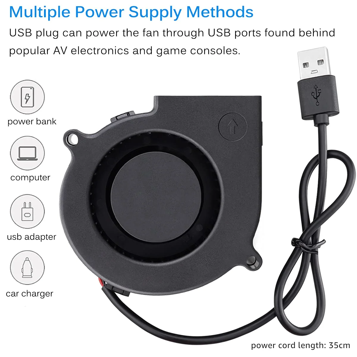 Usb Blower, 7530, 75mm, 30mm, 5V - detail 4