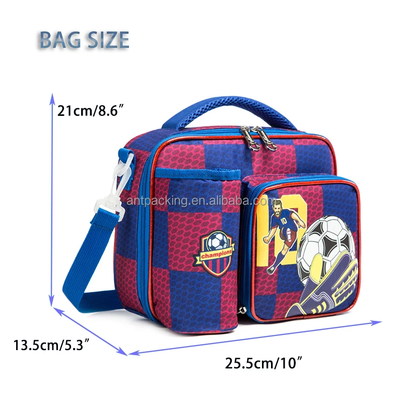 Cute Cartoon Back-to-School Gift Oxford Insulated Waterproof Thermal Lunch Box Bag Unicorn Dinosaur Space Mermaid Design Kids