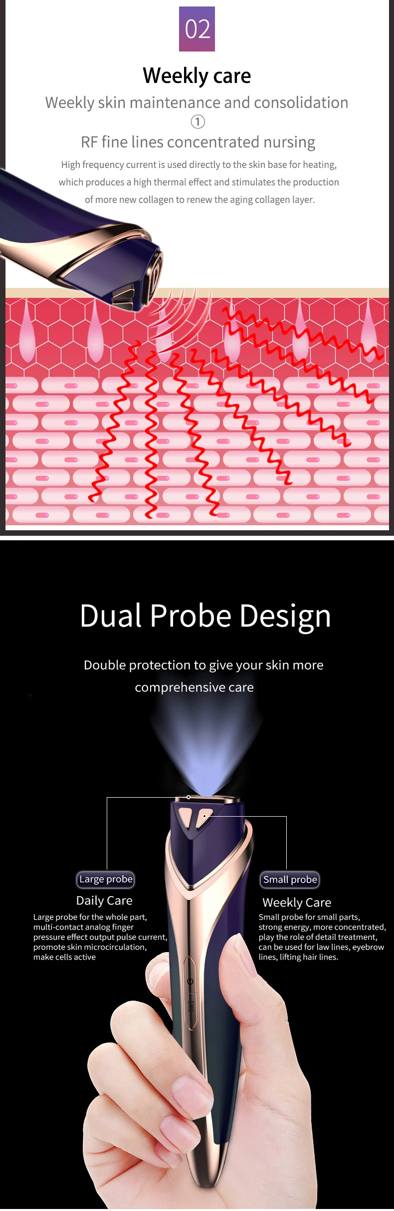 Olansi B15 Face Lifting Beauty Care Instrument Electric Skin Rejuvenation Facial Instrument