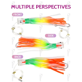 9Inch Resin Head for Ocean with High Carbon Steel Hook Trolling Bait for Marlin Tuna Fishing – Trolling Lure – view 4