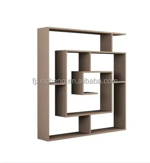 New Model Wooden Bookshelf Display Shelf Simple Modern Bookcase Wall