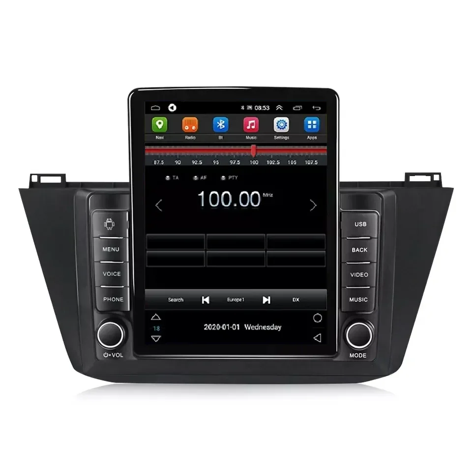 Tesla Android 13 8+128G Car Stereo Player for VW Tiguan 2016 2017 2018 Car Dvd Player DSP RDS AM FM GPS BT Radio Android
