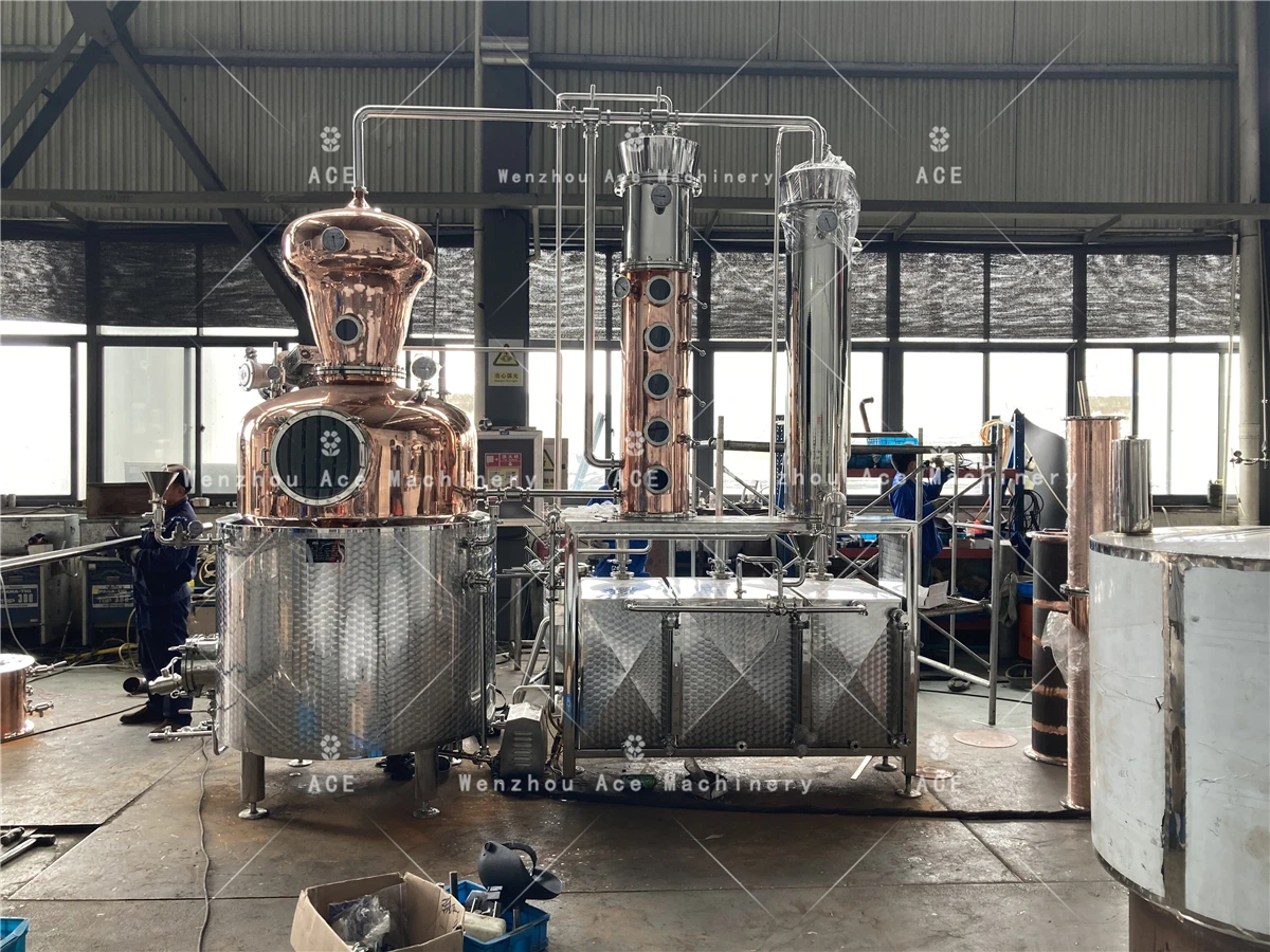 Ace Factory Distiller Still Copper Still Reflux Alcohol Distillation Equipment Popular - Image 5