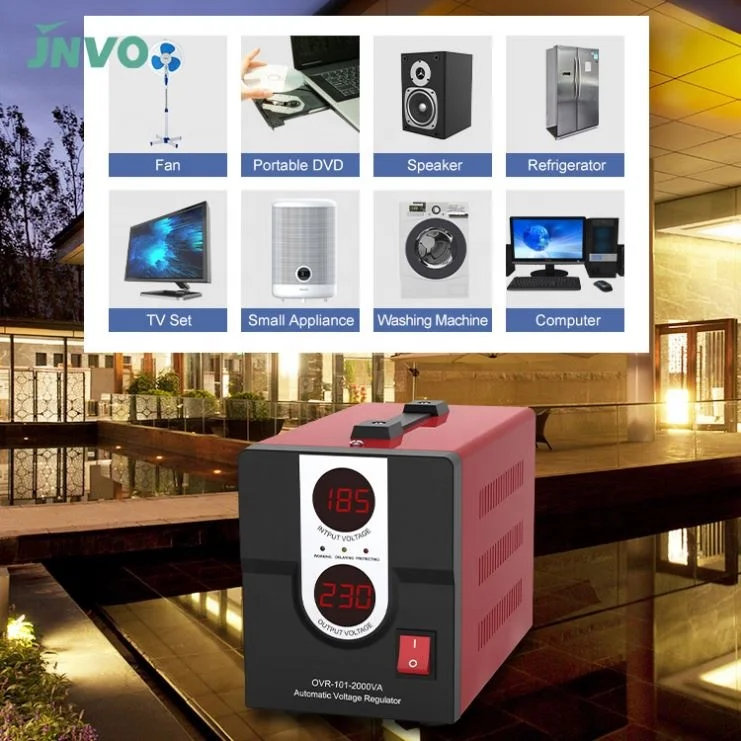 AVR 3000 Watt 3000VA Electron Relay Type Ac Automatic Stabilizer Voltage Regulator 40kva for Computer