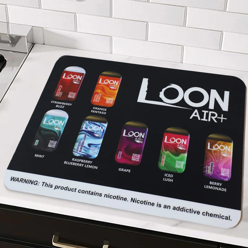 Modern Counter Table PVC Desk Mats Eco-Friendly 3mm Non Slip Rubber Backing with Print for Advertising Promotion Retail Use