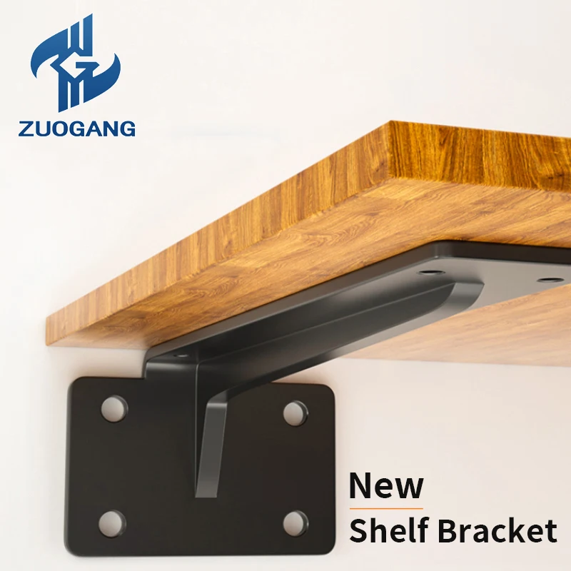 Zuogang 2 шт. 6 дюймов до 24 оптовая продажа квадратный Нижний купол скрытый L кронштейн черный плавающий тяжелый