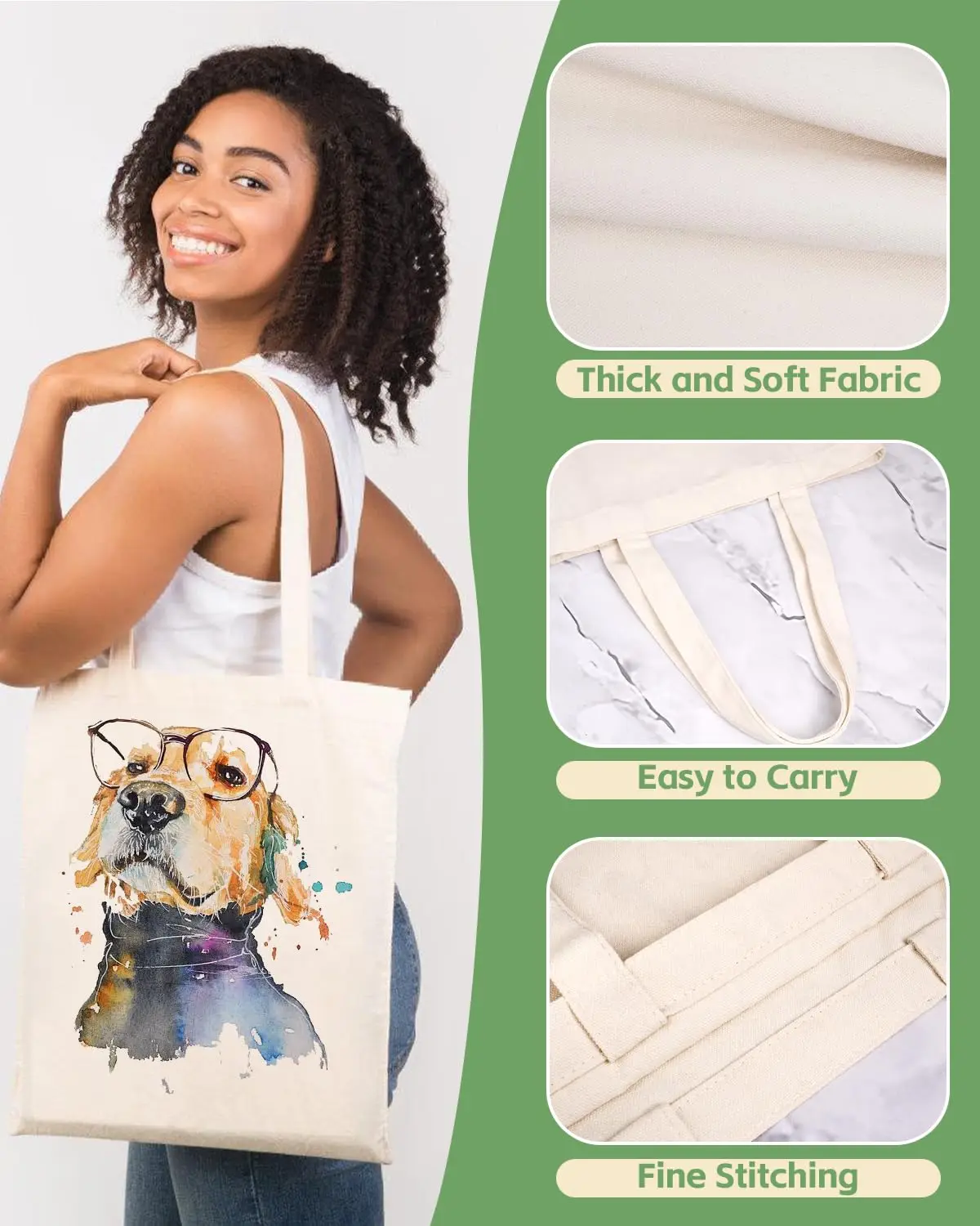 Wholesale Custom Durable Sublimation Printed Ladies Mens Rope Handle Medium Size Coloured Cotton Canvas Zipper Closure Blank factory